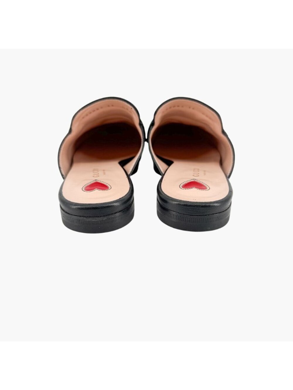 Gucci Princetown Web Stripe Horsebit Loafer Mule Size 36 US 6 Black Leather Flat - Picture 7 of 14